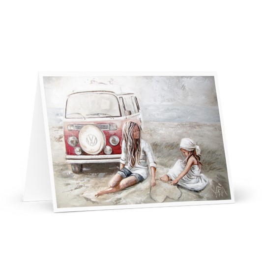 Beach parking | Greeting Card