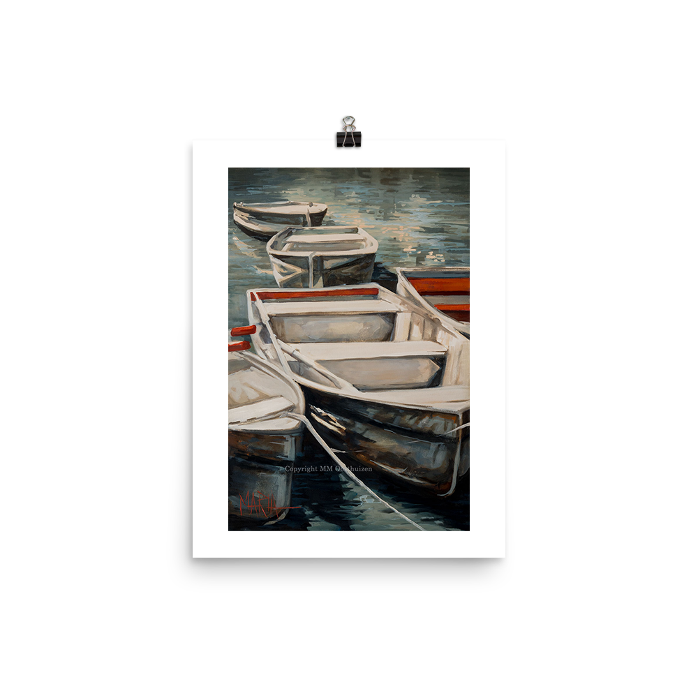 Rowboats | A3 Paper Print