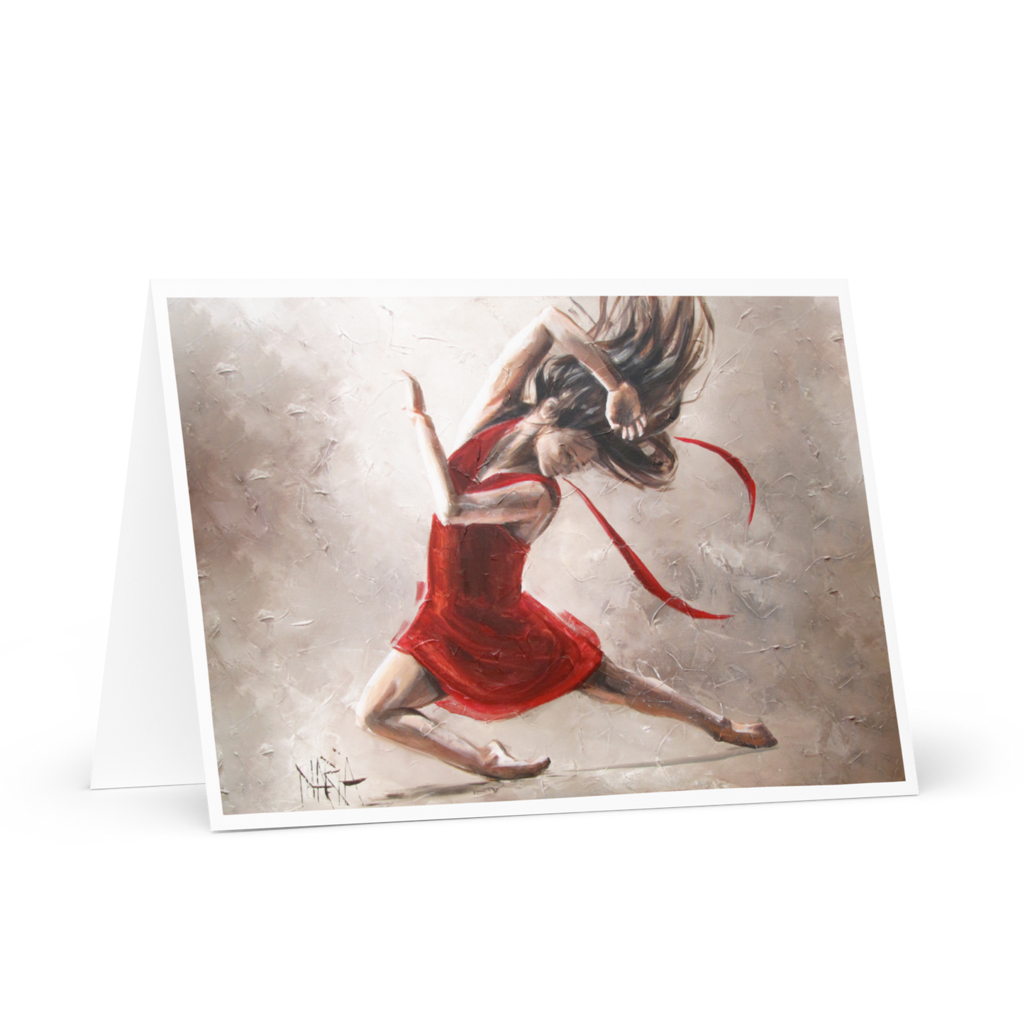 Lady in Red | Greeting Card