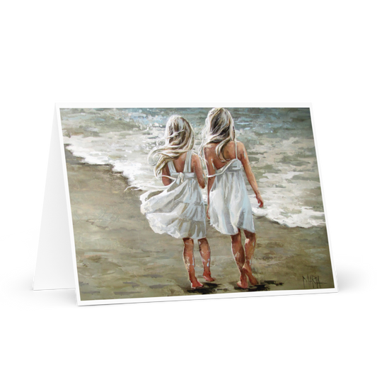 Long walk on the beach | Greeting Card