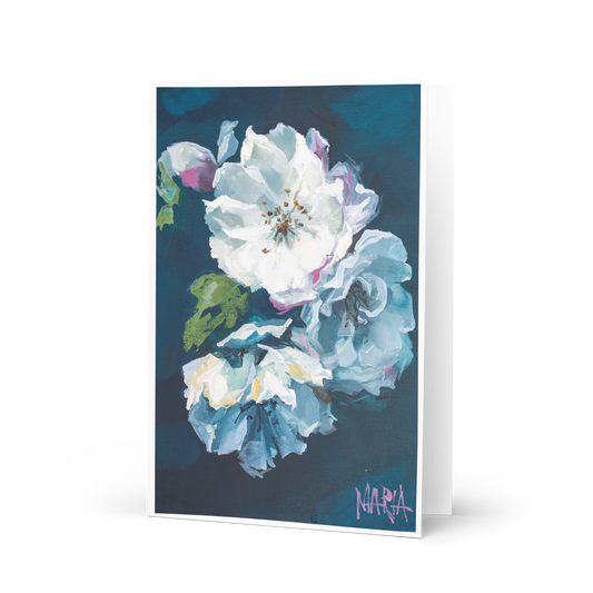 Purplish white | Greeting Card