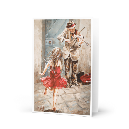 The Violin Player | Greeting Card