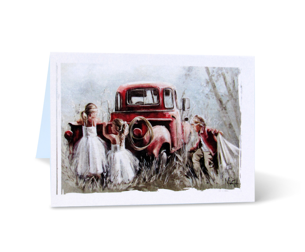 Speel om die trok | Small greeting card