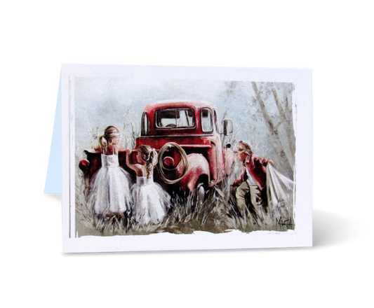 Speel om die trok | Small greeting card